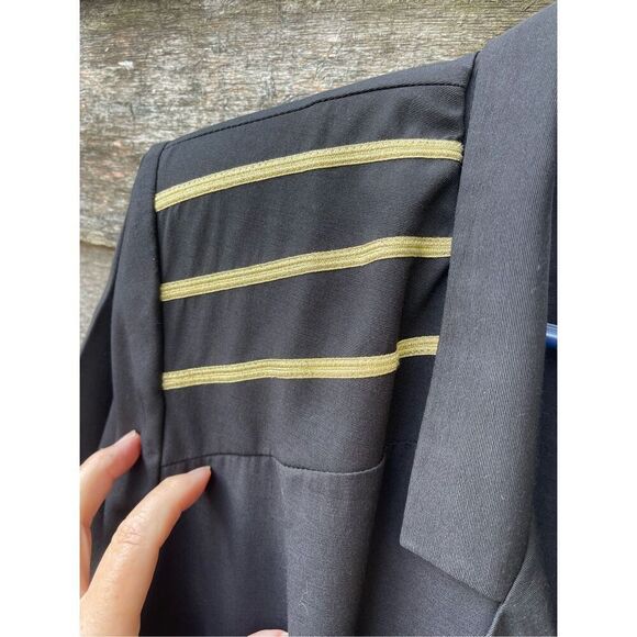 Vintage S.L.Fashions size 16 padded shoulders dress. - Picture 4 of 6